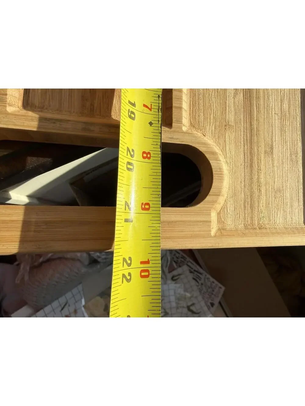 Large Reversable Bamboo Charcuterie Cutting Board, new